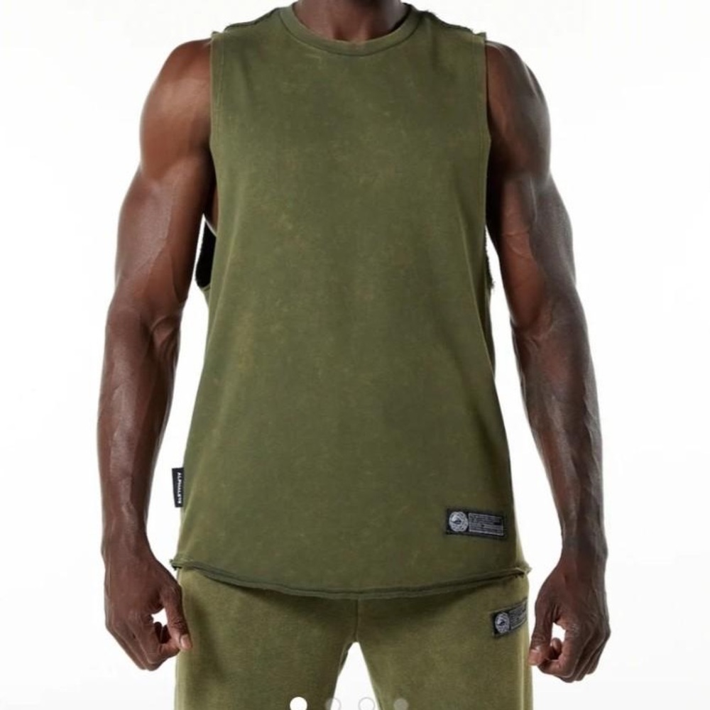 Mens Alphalete Tank Top | Very Terry Cutoff Size Medium